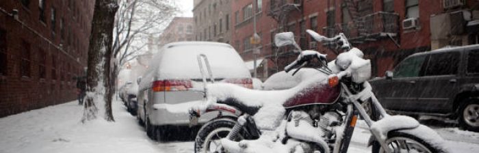 motorrijden in de winter